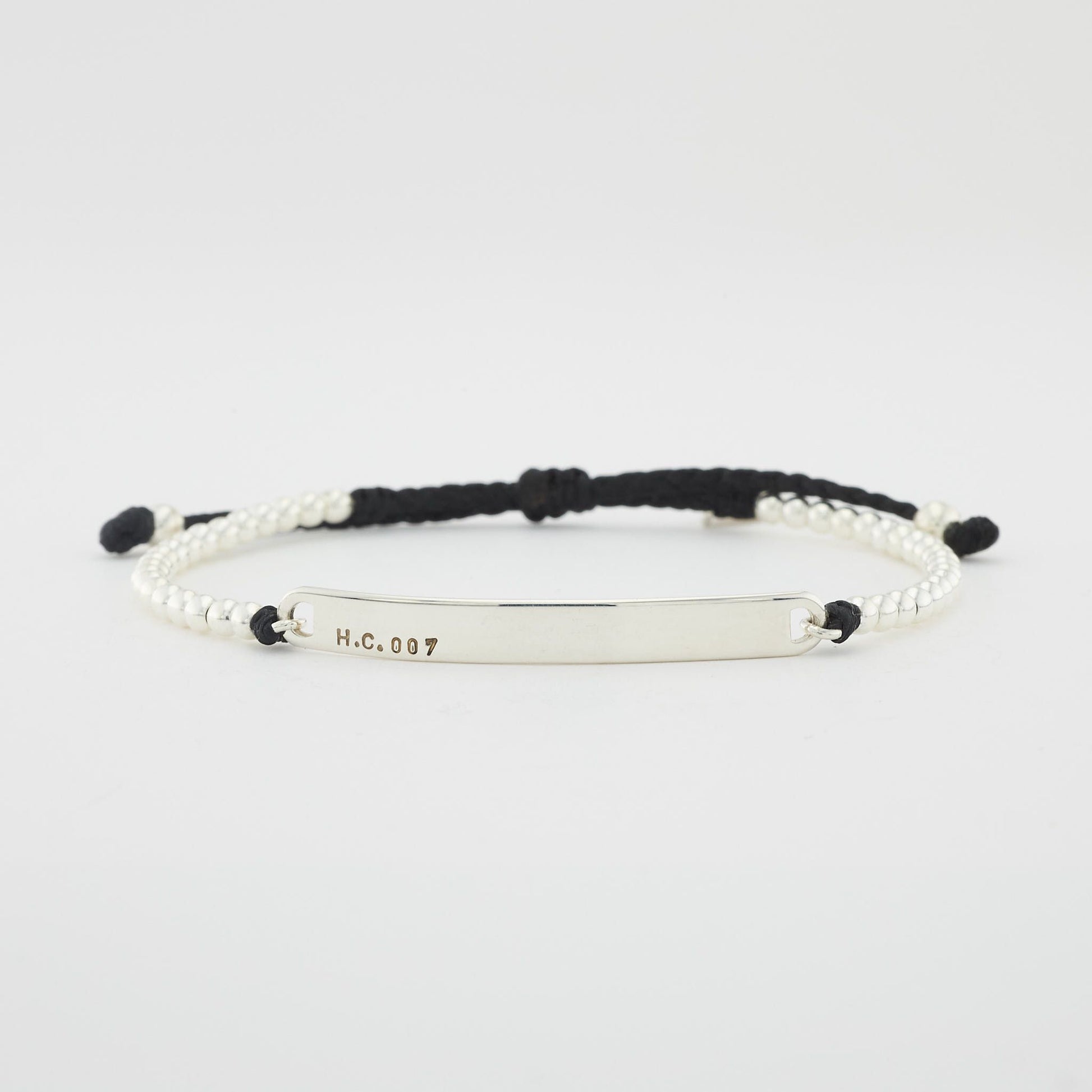 BRAIDED BEADS— SILVER