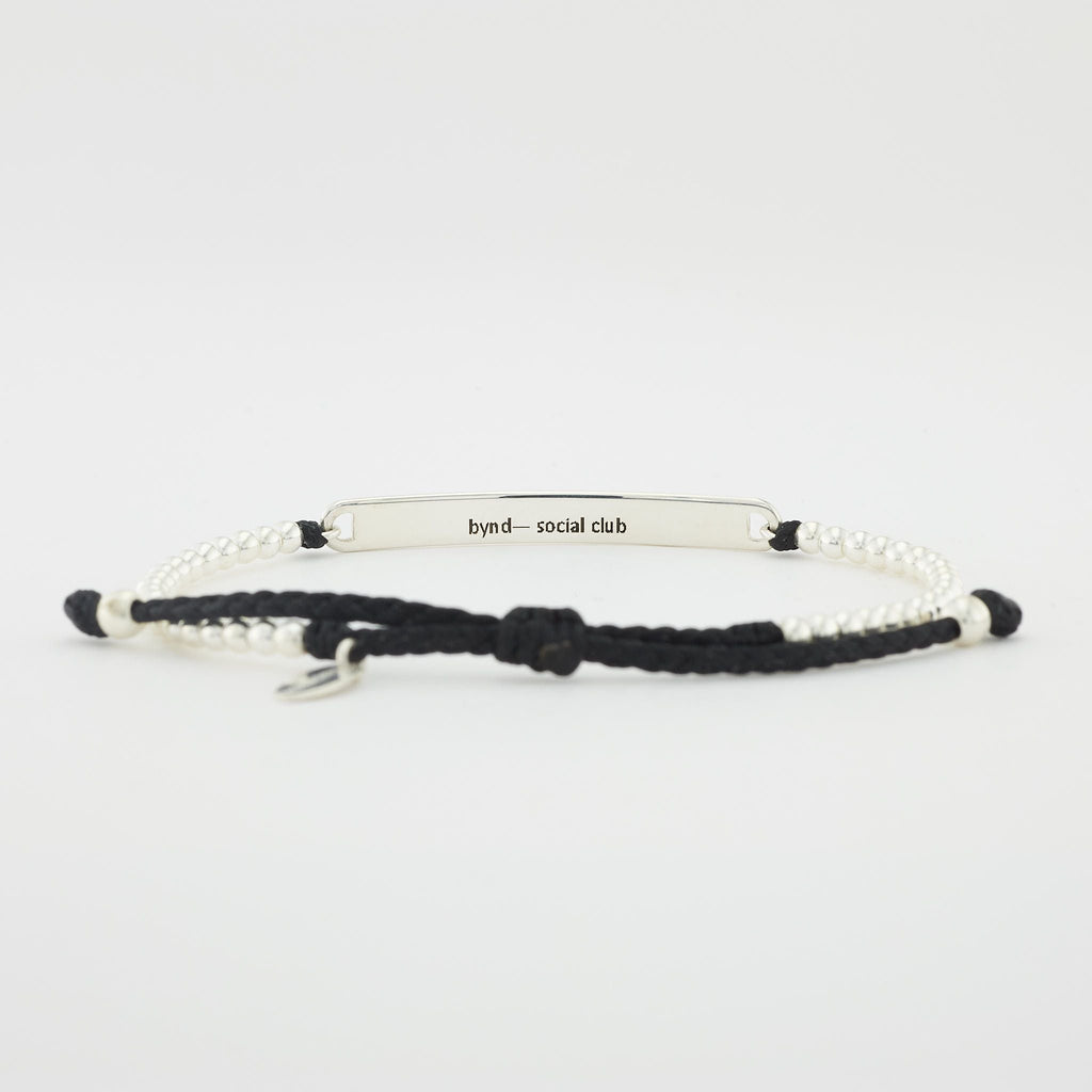 BRAIDED BEADS— SILVER
