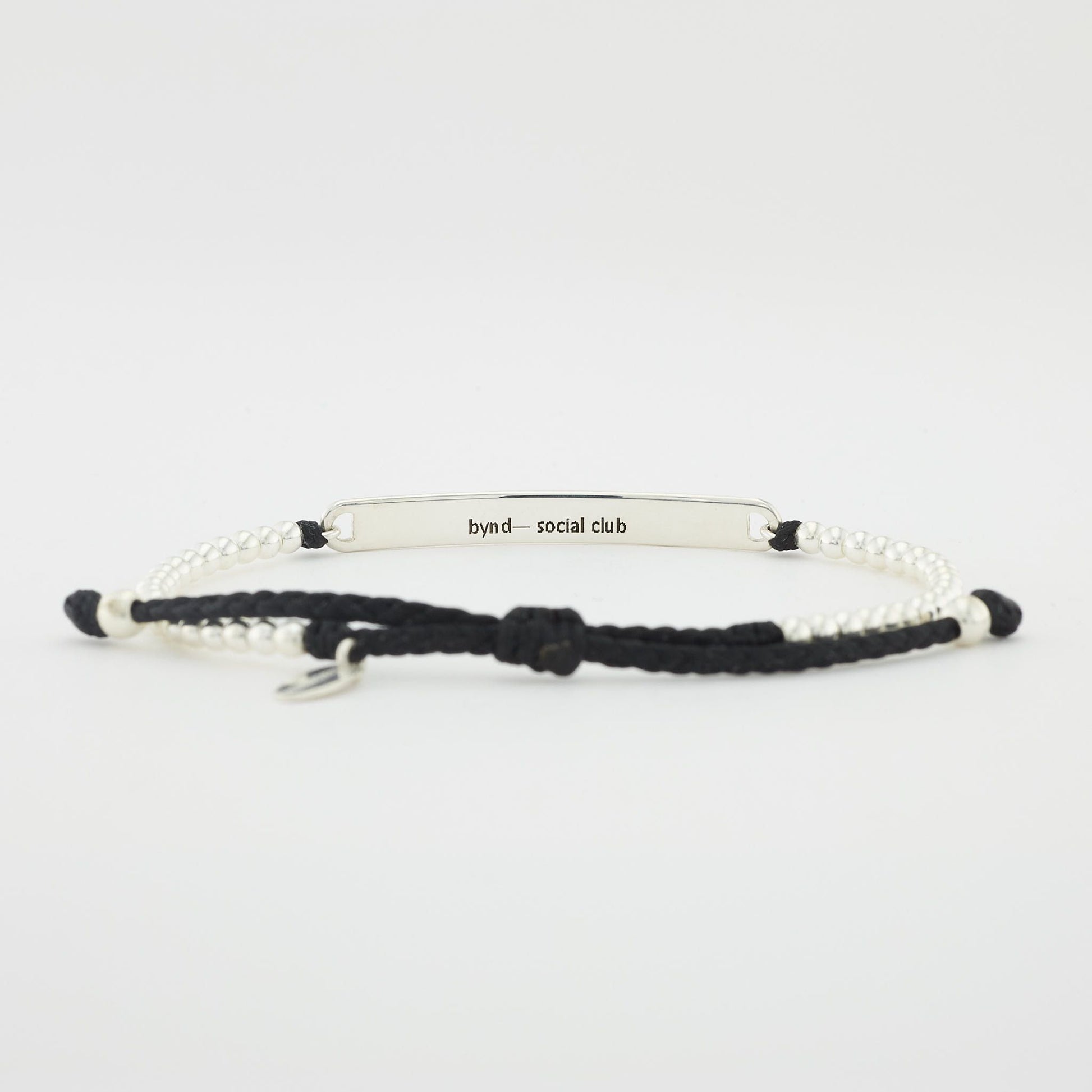 BRAIDED BEADS— SILVER